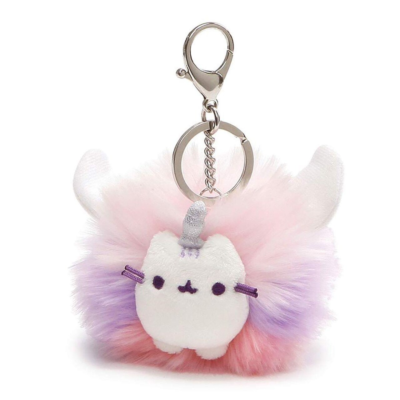 Pusheen Super Pusheenicorn Unicorn Cat 4-Inch Plush Pom Poof Keychain